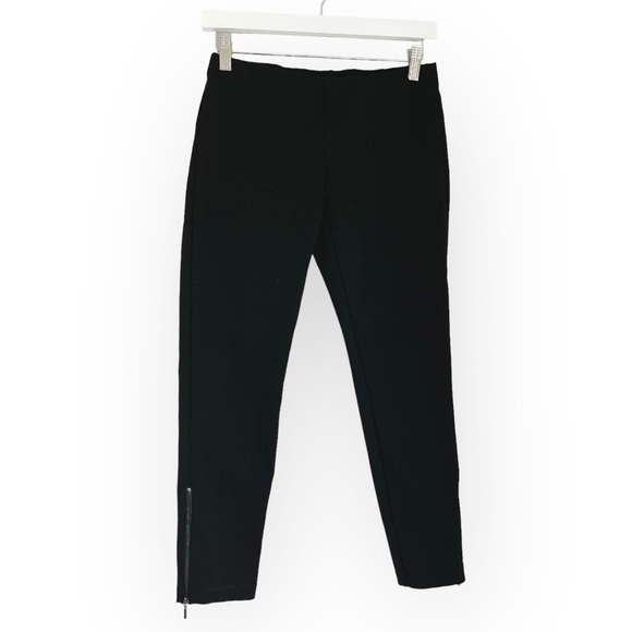 Eileen Fisher Women’s Pull On Crop Ankle Zip Ponte Pants in Black Size XS - Picture 3 of 9